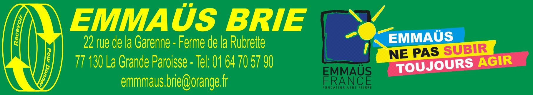 Logo ASSOCIATION EMMAUS BRIE