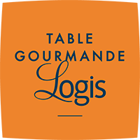 Logo AUX DEUX FORTS (OR BLANC - HOTEL DES DEUX FORTS)