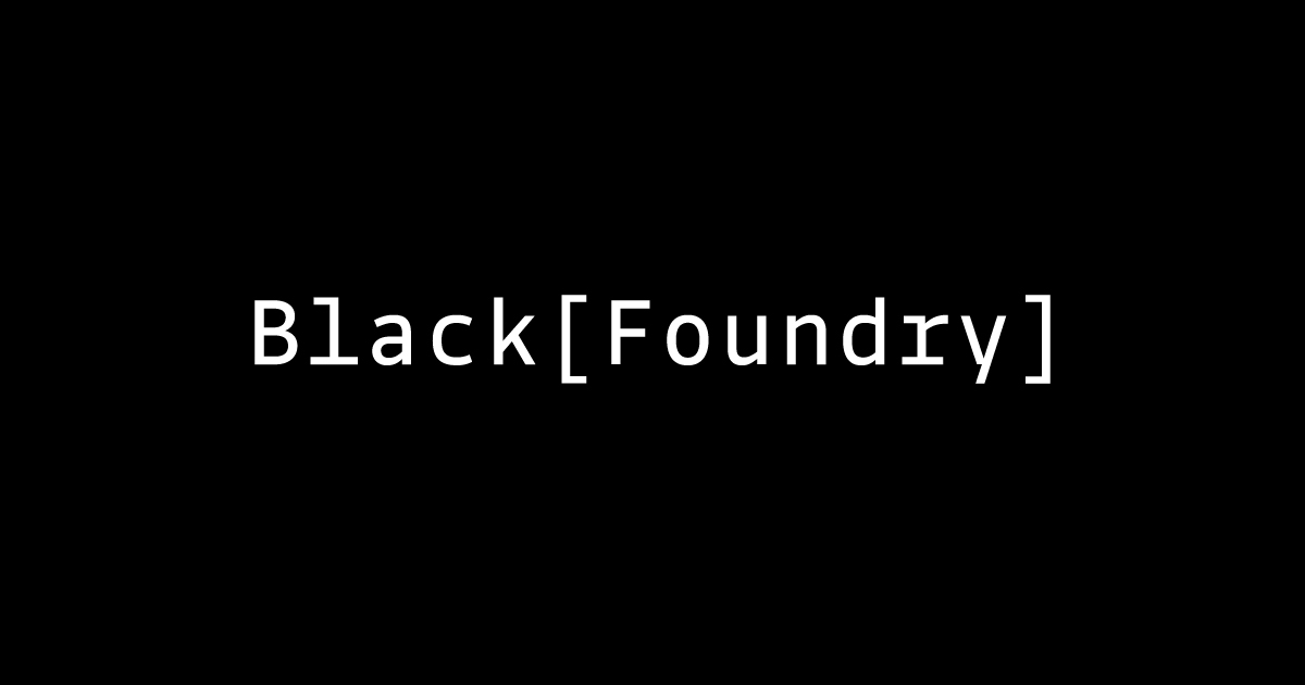 Logo BLACK FOUNDRY