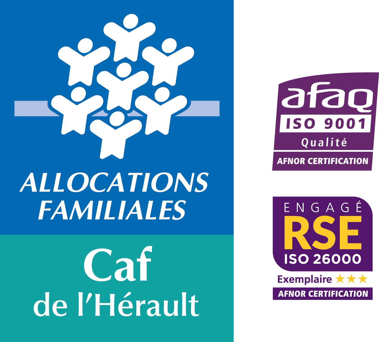 Logo CAISSE ALLOCATIONS FAMILIALES DE L HERAULT (CAF 34)