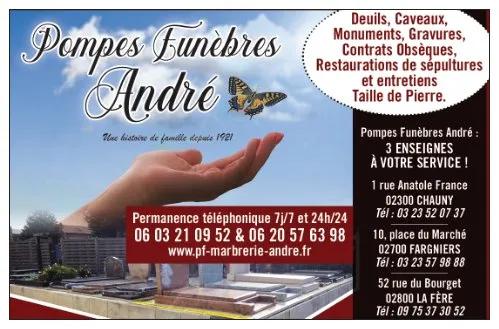 Logo MARBRERIE FUNERAIRE ANDRE