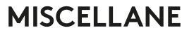 Logo MISCELLANE (MISCELLANE)